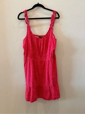 Banana Republic Coral Pink Ruffle-Trim Sundress #P268